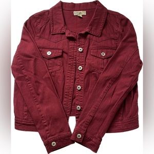 Energé by One World Auburn Red Denim Jean Jacket | Medium